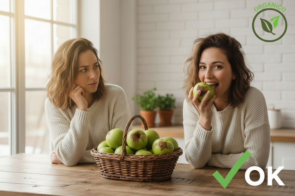 Manzanas verdes con piel oscura: qué es la escaldadura y por qué no hay que preocuparse 🍏