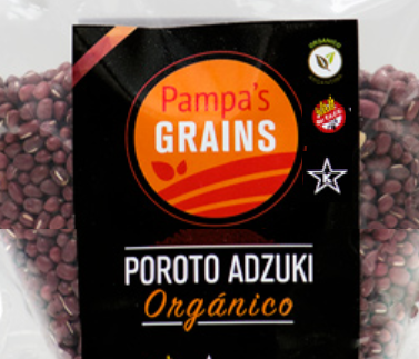 Poroto ADZUKI orgánico PAMPA GRAINS x 500gr (granel)