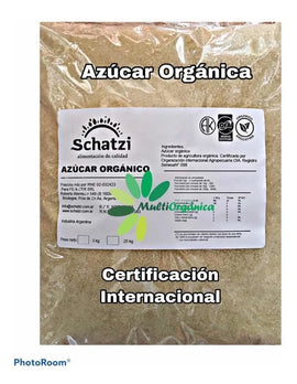 Azúcar rubia orgánica 3 Kg (Paquete original) Schatzi