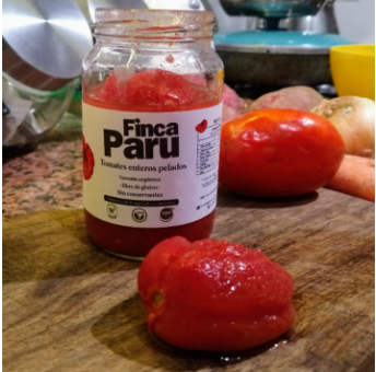 Tomate entero orgánico  - Finca Paru  330gr