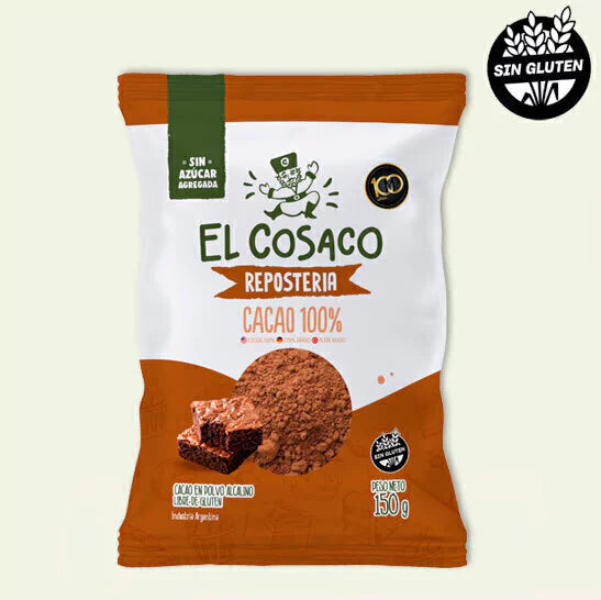 Cacao 100% en polvo - Alcalino 150gr (SIN TACC)