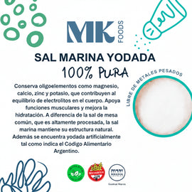 Sal Marina fina 1kg- MK Foods