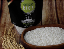 Arroz largo fino Blanco Orgánico 1kg- GRANEL -  Pampa´s Rice