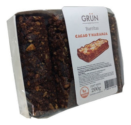 Barrita de Cacao y Naranja GRUN (200g/6uni)