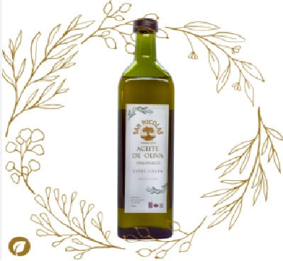 Aceite de oliva extra virgen orgánico 1lt - Olivares San Nicolás